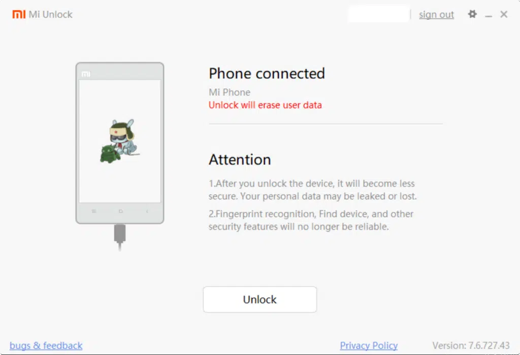 Mi Unlock 7.6.727.43 Free Full Activated