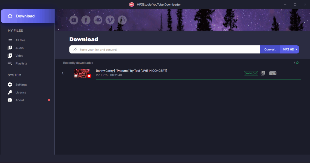 MP3Studio YouTube Downloader